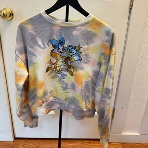 Colorful Vintage Looney‎ Tunes Tie-Dye Sweatshirt with Taz size XL